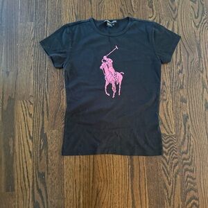 Ralph Lauren Pink Pony tee shirt size M RARE